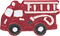 #94894 Red 1/2 inch Fire Engine Button from JHB Buttons