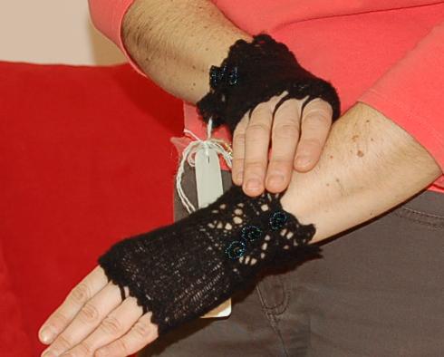 Jocre Arts Fingerless Mittens - Black Style 1