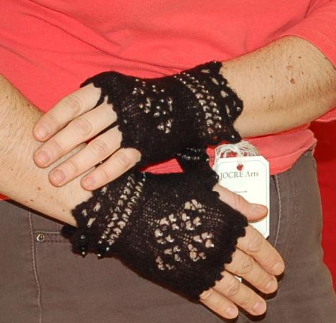 Jocre Arts Fingerless Mittens - Black Style 3