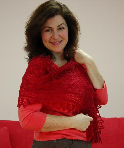 Jocre Arts Lace Scarf - Red