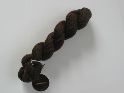 Jojoland Cashmere 4-ply Yarn #411 Dark Brown