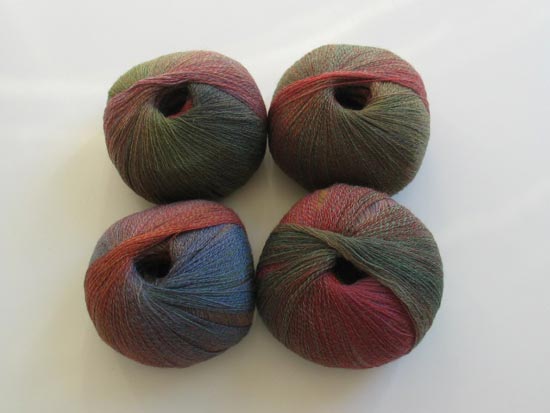 Jojoland Harmony Lace Yarn #06 Red, Green, Blue