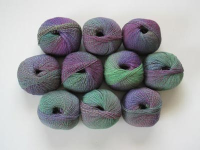 Jojoland Melody Superwash Fingering Yarn #08 Purple and Green