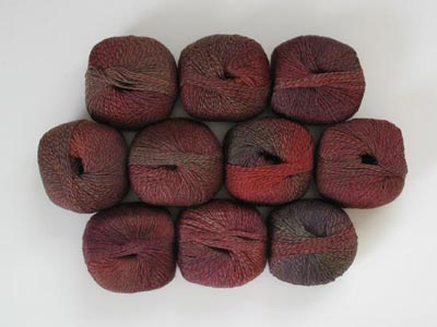 Jojoland Melody Superwash Fingering Yarn #18 Red, Brown