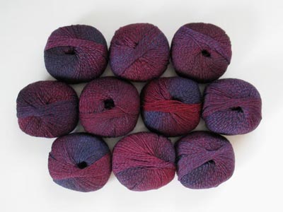 Jojoland Melody Superwash Yarn #20 Blue, Egg plant