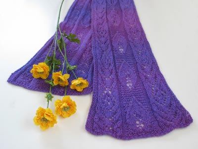 Jojoland Lavender Passion Scarf Pattern #ms28-01