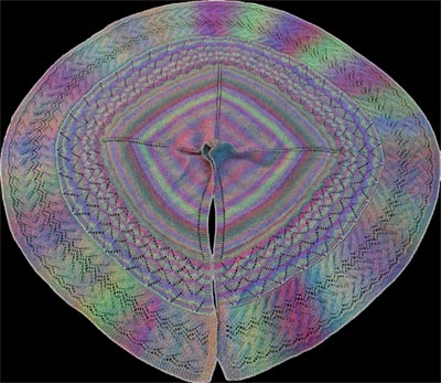 Jojoland Dragon Melody Shawl Pattern #y16-01
