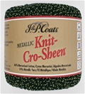 JP Coats Knit-Cro-Sheen Size 10 Crochet Cotton ...