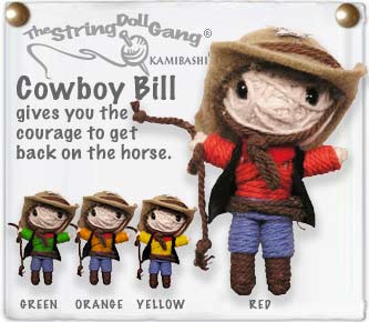 Kamibashi Cowboy Bill (blue) String Doll Gang