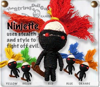 Kamibashi Ninjette (Orange) String Doll Gang