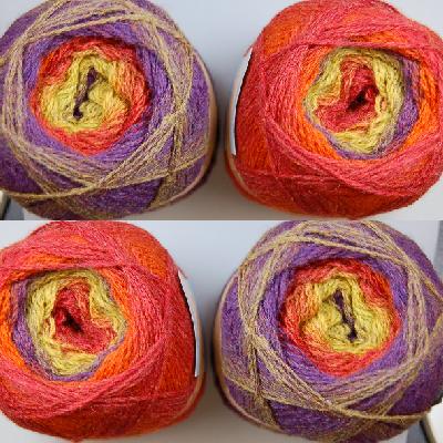 Kauni Yarn Effektgarn wool 100% 8/2 in Colorway EX 160 grams - 704 yards