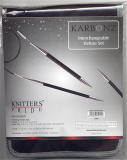 Knitters Pride Karbonz Deluxe Interchangeable 4.5 inch Tip Needle Set