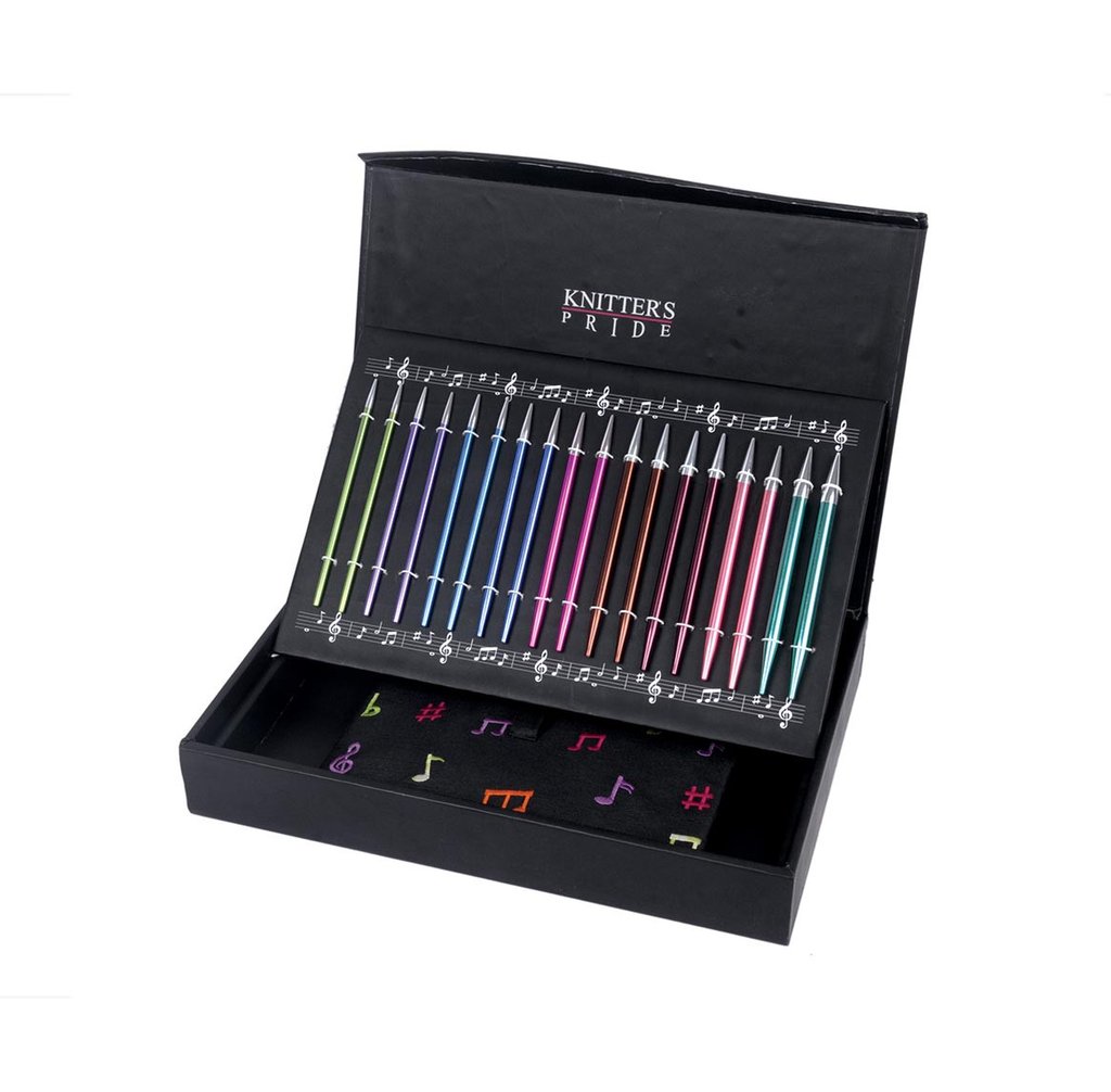 Knitters Pride Melodies of Life Interchangeable Circular Deluxe Luxury Gift Needle Set with Color Cords