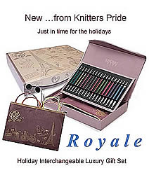 Knitters Pride Boxed Royale Interchangeable Circular Deluxe Luxury Gift Needle Set with Color Cords Knitters Pride Boxed Royale Interchangeable Circular Deluxe Luxury Gift Needle Set with Color Cords