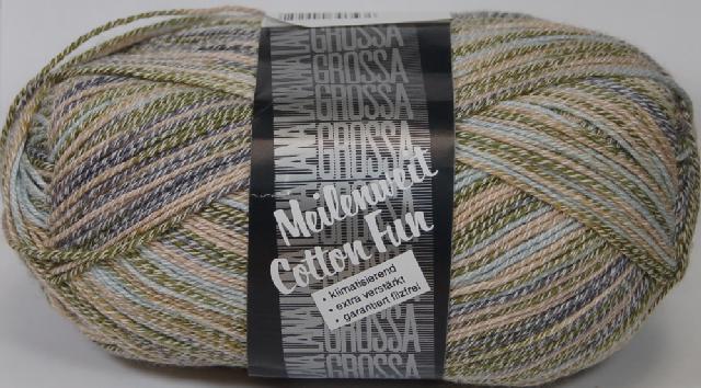 Lana Grossa Meilenweit Cotton 100 Fun Sock Yarn Color 509