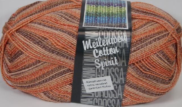 Lana Grossa Meilenweit Cotton 100 Spirit Sock Yarn Color 3004