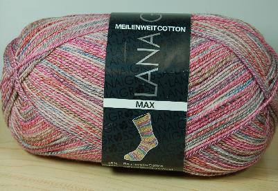 Lana Grossa Meilenweit Cotton 100 Max Sock Yarn #3354