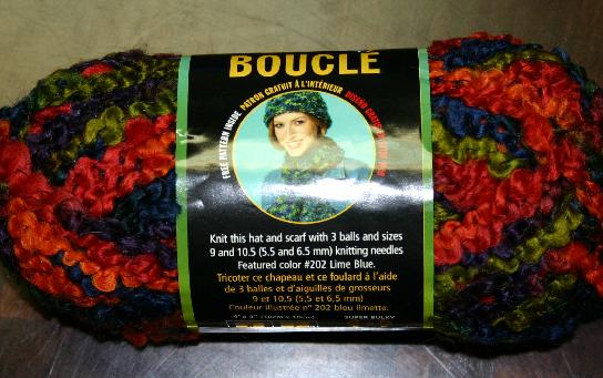 Lion Brand Lion Boucle Yarn 209 Hard Candies