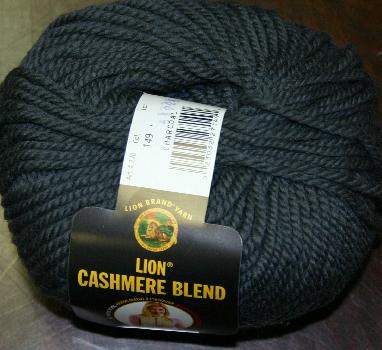 Lion Brand Cashmere Blend Yarn - 149 Charcoal
