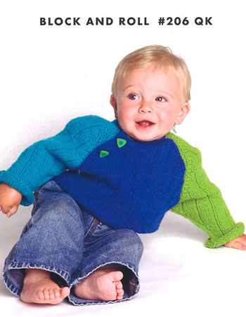 Minnowknits #206 Block and Roll Pattern by Jil Eaton