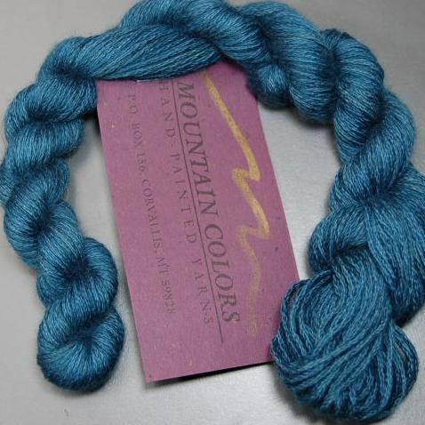 Mountain Colors Cashmere Yarn in Colorway Solitary Color Denim