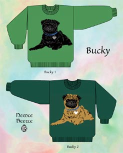 Needle Beetle Sweater Pattern Bucky The Pug