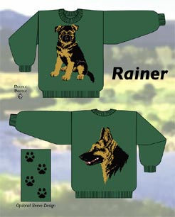Needle Beetle Sweater Pattern Rainer The German Shepherd