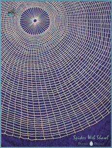 Needle Beetle Spider Web Shawl Pattern
