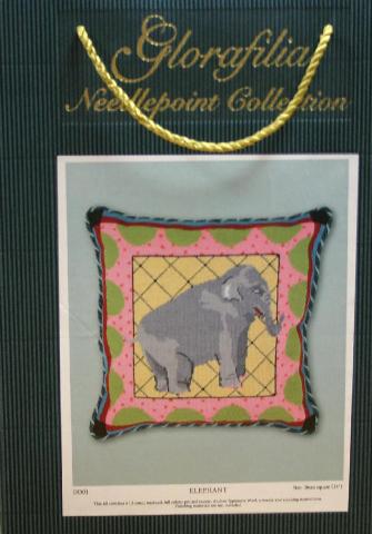 Glorifilia Needlepoint Collections Elephant Dro...