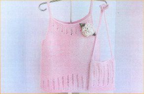 Ann Norling Garter Stitch Camisole With Purse Pattern 57