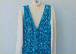 Ann Norling Side To Side Open Front Vest Pattern 59