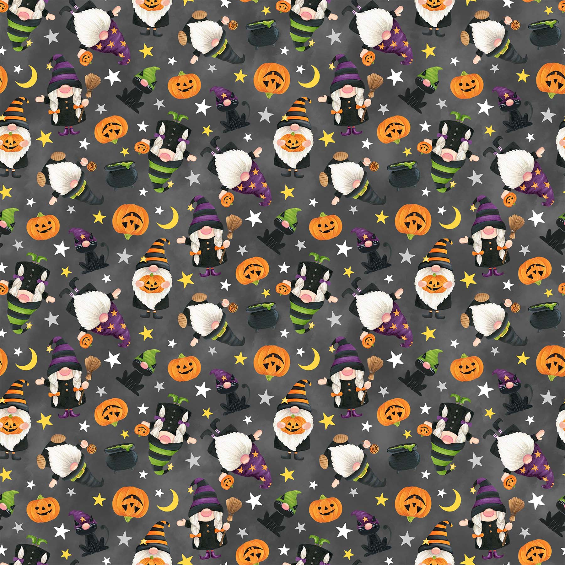 Gnomes Night Out 100% Cotton Fabric - 24662-95