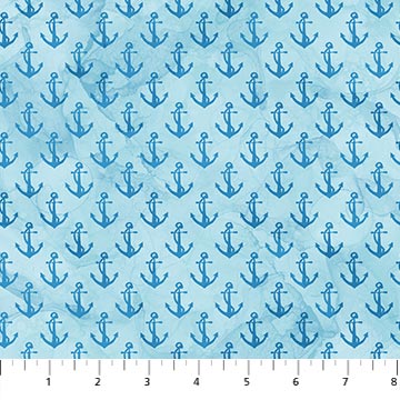 Sail Away Anchor Toss - DP24168-42 - Cotton Fabric