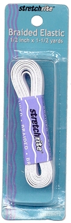 Stretch Rite Polyester Braided Elastic 3912W - ...