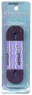 Stretch Rite Polyester Braided Elastic 3914B - 1/4 inch Black