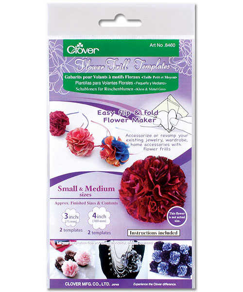 Clover #8460 Flower Frill Templates - 3 and 4 inch