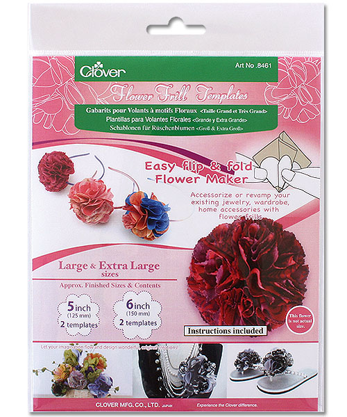 Clover #8461 Flower Frill Templates - 5 and 6 inch