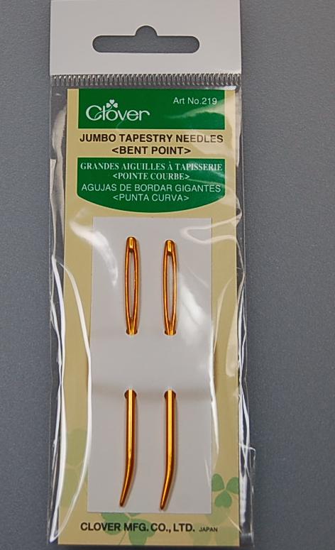 Clover  #219 Jumbo Tapestry Needles Bent PointGold