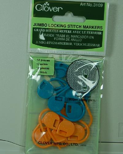 Clover #3109 Jumbo Locking Stitch Ring Markers