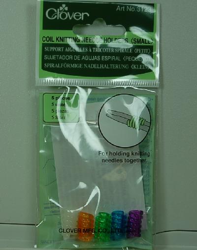 Clover #3123 Coil Knitting Needle Holders - Small