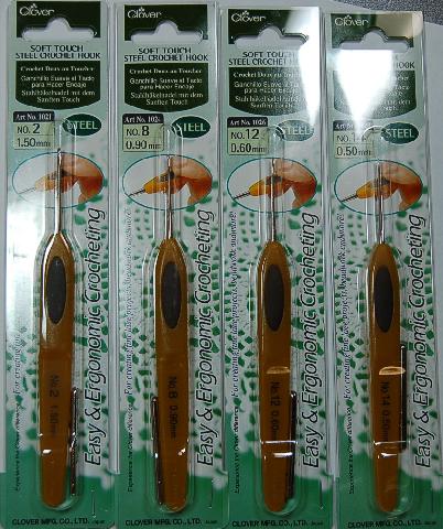 Clover Soft Touch  Steel Crochet Hook No 0 (1.75mm)