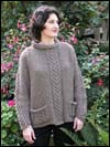 Cascade Raglan Cable Saddle Shoulder Sweater Pattern