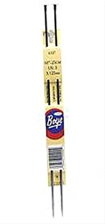 Boye 10 Inch Aluminum Single Point Needles  #3 (3.25 mm)