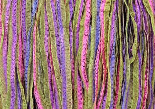 Prism Yarns Equinox Double Dyed Ribbon Yarn Colorway Freesia