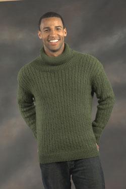 DK Merino Superwash Mens Cabled Pullover Pattern #1990 DK Merino Superwash Mens Cabled Pullover Pattern #1990