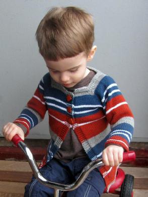 Striped Baby / ToddlerCardigan Pattern