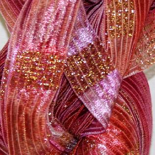 Prism Galaxy Ribbon Yarn Sunrise
