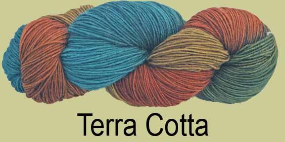 Prism Saki Sock Yarn Colorway Terra Cotta