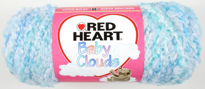 Red Heart Baby Clouds Yarn #9975 Seashore (4.5 oz)