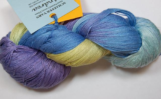 Schaefer Andrea Lace Yarn Colorway Florence Griffith Joyner